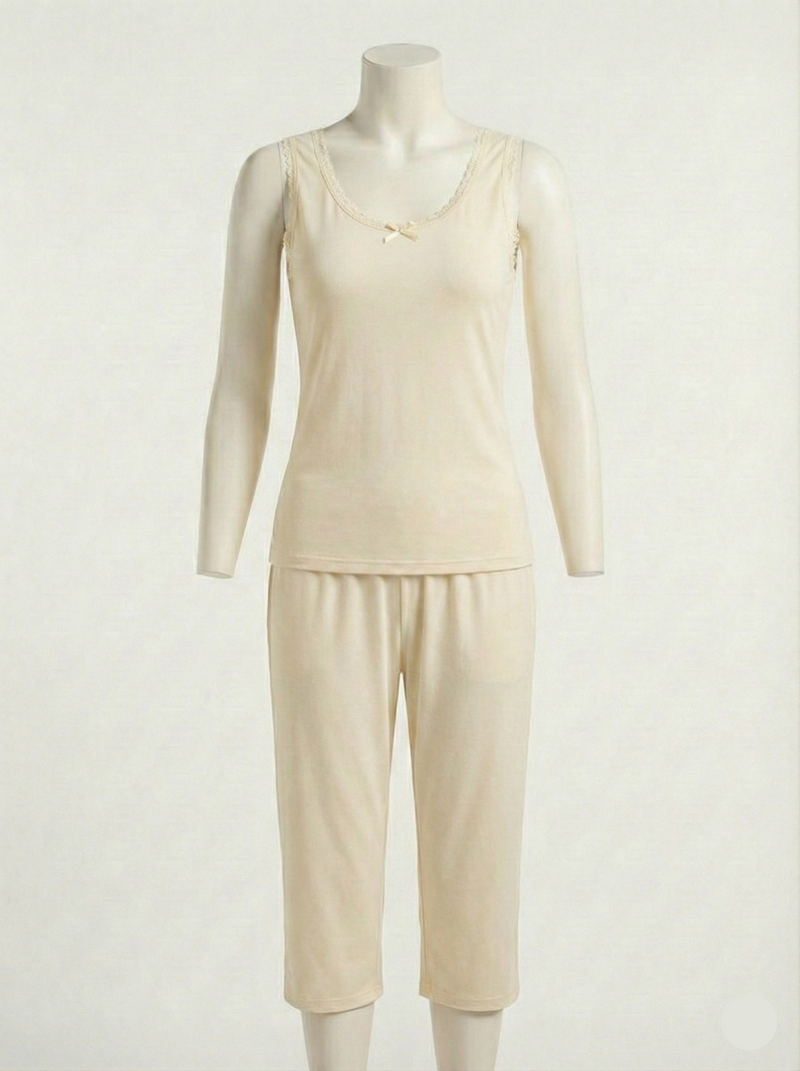 طوب و شورط قطني ناعم - Top & Short 2-Piece Set (قطعتين)