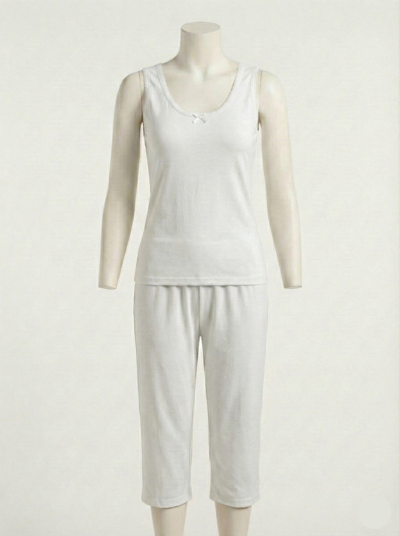 طوب و شورط قطني ناعم - Top & Short 2-Piece Set (قطعتين)