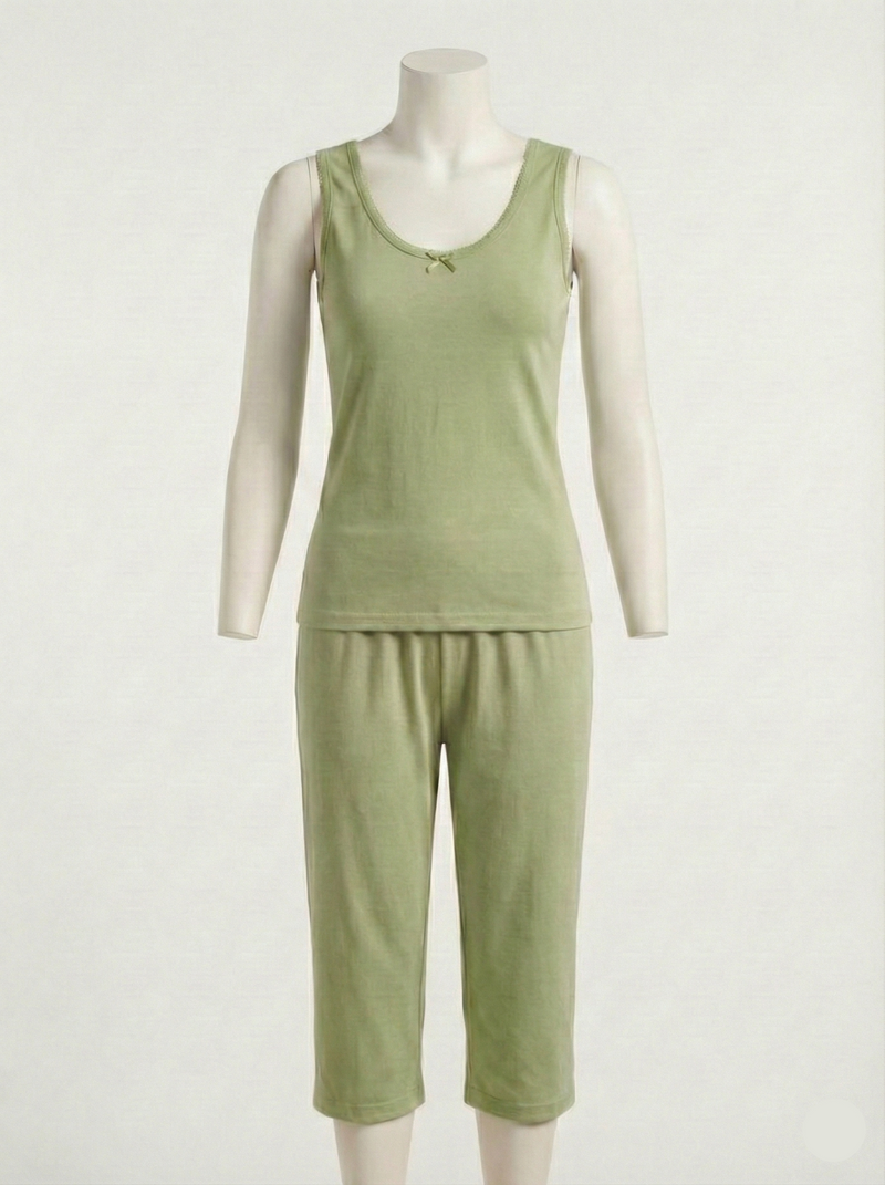 طوب و شورط قطني ناعم - Top & Short 2-Piece Set (قطعتين)